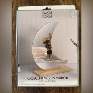 Crescent moon mirror